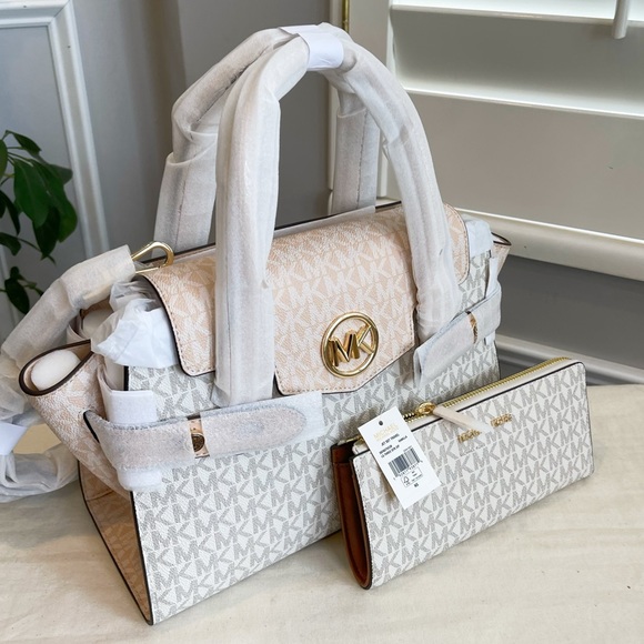 🔥NeW! Michael Kors Carmen MD Satchel & Wallet Set - Picture 3 of 10
